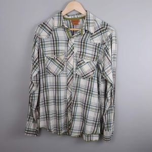 Ariat Women's Button Front Blouse Plaid Medium
